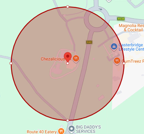 Quantum geo-fence boundary on a site map